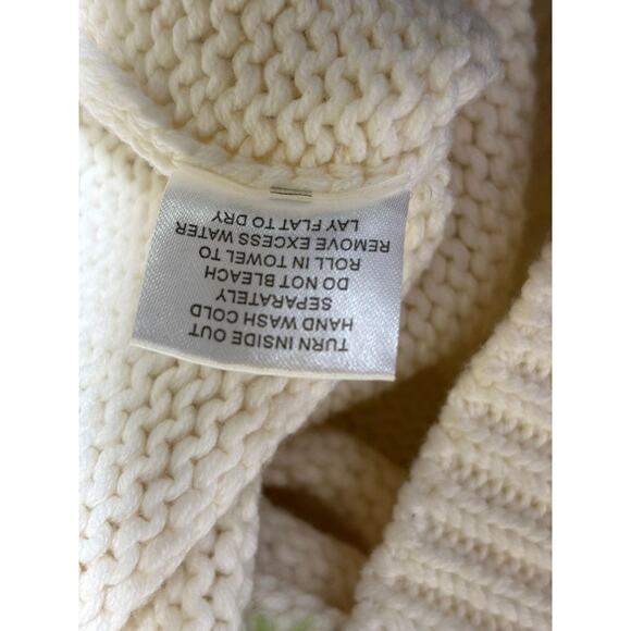 ModCloth Sweater Womens XS White Pom Pom Polka Dot Knit Crew Pullover Rainbow - Picture 4 of 7